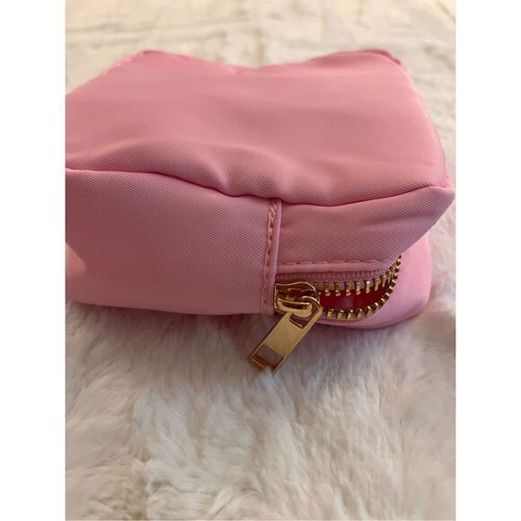Light Pink Small Nylon Pouch - Picture 4 of 7